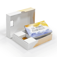 Cartouches d'encre personnalisées haut de gamme avec lamination mate, emballage pour vernis à ongles, boîtes étanches et recyclables avec couvercles supérieur et inférieur et fenêtres