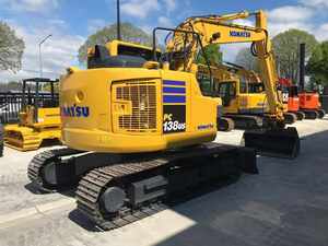 Excavadora de cadenas Komatsu PC138US original de 13 toneladas con cuchilla frontal, excavadora hidráulica Komatsu PC138US - Product Image 2