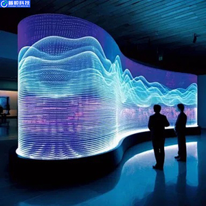 Película LED Transparente Pushunled, Pantalla de Vidrio Flexible Adhesiva, Película Transparente Cortable, Pantalla LED de Vidrio Transparente - Product Image 6