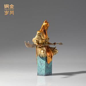 Estatua de Latón de Guan Yu, Dios de la Guerra y la Riqueza, Hecha a Mano, para Sala de Estar, Regalo de Inauguración de Casa - Product Image 5