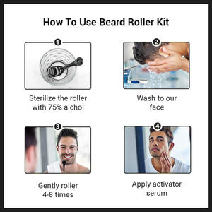 Huile <span class=keywords><strong>de</strong></span> croissance pour hommes pour le soin <span class=keywords><strong>de</strong></span> <span class=keywords><strong>la</strong></span> <span class=keywords><strong>barbe</strong></span> Augmente le charme masculin Ensemble d'outils pour <span class=keywords><strong>la</strong></span> <span class=keywords><strong>barbe</strong></span> Rouleau en cuir OEM - Product Image 5