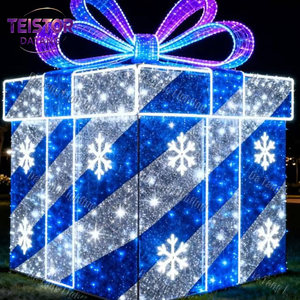 Giant Commercial Christmas Gift Box Arch Motif Light for Outdoor Event Plaza Holiday Decoration - Product Image 3