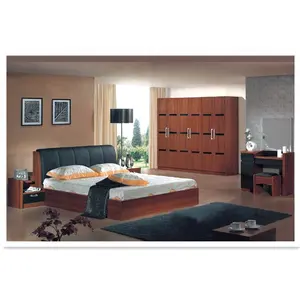 Conjunto de mobília luxuosa para quarto, mesa de cabeceira, guarda-roupa, penteadeira, cama king size, casa, villa, conjunto de móveis para quarto