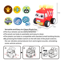 Lucky Toys OEM Personnalisable Voiture de frites télécommandée 2.4G avec fonction de mouvement libre, en peluche mignonne de dessin animé faite à la main