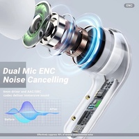 Auriculares Inalámbricos para Juegos Air31 de Baja Latencia, Auriculares TWS con Control Táctil 5.3, Pantalla Digital LED para Teléfono Inteligente