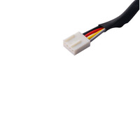 Câble de décélération de ventilateur CPU PWM à 4 broches pour ordinateur avec contrôle de température pour ligne d'extension de carte mère