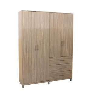 KD furniture different designs two three four doors wardrobe with drawers for hotel room