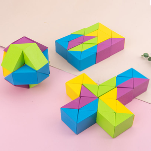 Bloques de Construcción Novedosos 2025, Rompecabezas <span class=keywords><strong>Cubo</strong></span> Serpiente, Juguetes Educativos para Niños, Juguetes de Madera de Alta Calidad - Product Image 4