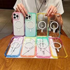 Sang Trọng Vỏ Cho <span class=keywords><strong>Apple</strong></span> <span class=keywords><strong>iPhone</strong></span> 17 Pro Max Bìa Trường Hợp Điện Thoại Mới <span class=keywords><strong>2025</strong></span> Cam Rõ Ràng Trong Suốt Với Magnetic - Product Image 1