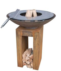 Barbecue de jardin en acier, cercles artificiels, plaque de cuisson pour le foyer - Product Image 5