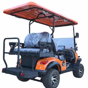 Voiturette de golf électrique de luxe personnalisable 4 places, configuration 1+1, véhicule de patrouille pour parcs, 48V, certifiée CE, autonomie 90 km - Product Image 1