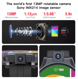 PRIME 2 <span class=keywords><strong>Smartwatch</strong></span> 4G con Riconoscimento Facciale, 4GB 64GB, Fotocamera 13MP, Batteria 1600mAh, Display 2.1\", Android 10, Telefono Orologio con WIFI e GPS - Product Image 4