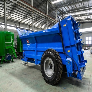 El esparcidor <span class=keywords><strong>de</strong></span> estiércol <span class=keywords><strong>de</strong></span> <span class=keywords><strong>tractor</strong></span> <span class=keywords><strong>de</strong></span> dos ejes uniforme y eficiente se utiliza para esparcir fertilizante en grandes áreas <span class=keywords><strong>de</strong></span> la granja - Product Image 2