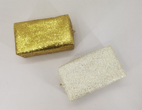 Trousse de Toilette de Voyage Zippée Scintillante en PU, Organisateur de Maquillage en Vinyle Gelée, Pochette de Beauté de Voyage