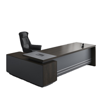 Bureau de direction moderne pour hôpital, en bois, convertible, extensible, avec panneau, table d'ordinateur avec tiroir mural, mobilier de bureau