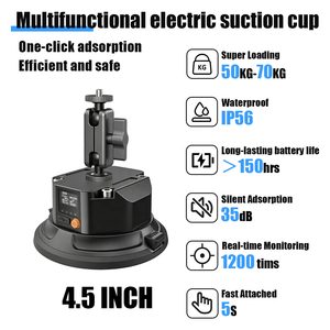 Supporto per Telecamera con Aspirazione Elettrica a Vuoto 360° °   Supporto Regolabile per Fotografia <span class=keywords><strong>da</strong></span> Tetto Auto, Resistente e Anti-Caduta, per Telefono - Product Image 5