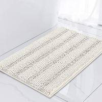 Tapis de bain en microfibre FIGOO, extra épais, texture pop-corn, tapis absorbant pour la douche