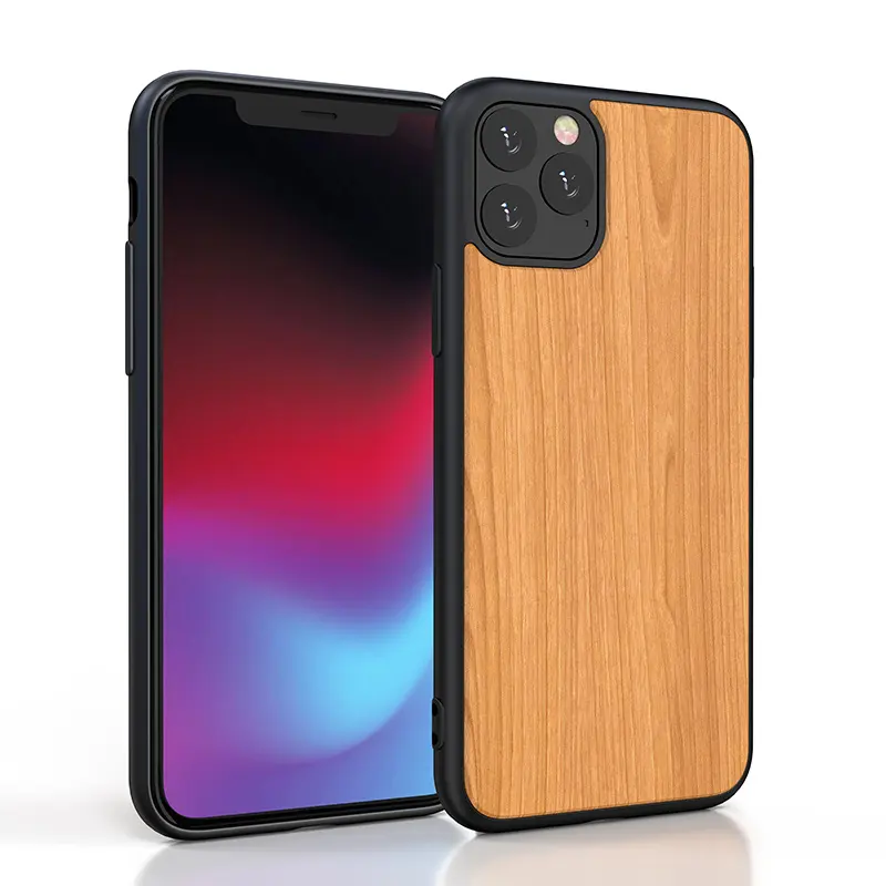 Чехол для мобильного телефона из натурального дерева Tpu 11 Xs X Xs pro Max Xr Wood iphone 14 15 с гравировкой