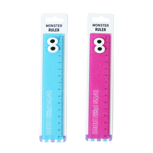Nouvelle <span class=keywords><strong>règle</strong></span> monstre pour enfants, design amusant et mignon avec des yeux colorés, parfaite pour les fournitures scolaires et de bureau, longueur 15 cm - Product Image 2