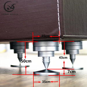 Soporte de CD con Puntas de Latón Plateadas, Almohadilla de <span class=keywords><strong>Aislamiento</strong></span>, Amortiguador de Vibraciones para Sistemas de Audio HiFi - Product Image 5