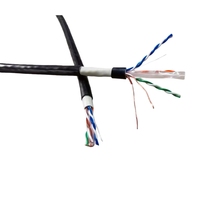 Câble LAN extérieur UTP 6a Ethernet avec cuivre massif, 4 paires, boîte de 1000 pieds
