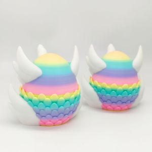 Ensemble de jouets articulés mignons imprimés en 3D : ange à six ailes, tenue divine, petit dragon volant et œuf de dragon, pour les 8-13 ans - Product Image 4