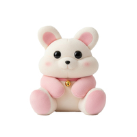 Peluche personnalisée au design unique Peluche confortable pour lapin Peluches douces pour animaux Peluche pour cadeau d'anniversaire pour filles