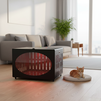 GLPE Jaula de Terapia de Luz Roja de Última Generación para Perros y Gatos PT-LC200, Gran Capacidad de 32 kg, Caja de Curación para Mascotas con LED Infrarrojos UV de 630nm y 850nm