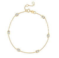Bracelet de luxe en or véritable 18 carats avec diamants de laboratoire taillés de manière unique, certifié CVD IGI, pour femmes - Collection Hot Sale