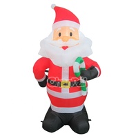 Décoration de Noël d'extérieur, Père Noël gonflable personnalisé, Père Noël gonflable avec sacs pour la cour et le jardin de Noël