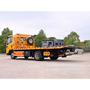 4X2 Diesel 3-5 Ton <b>Flatbed</b> Wrecker Tow <b>Truck</b> | Light Duty Road Rescue Vehicle Recovery <b>Truck</b> - Product Image 3