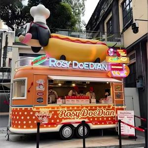 Café mobile - Camion de restauration rapide : Lait, thé, hamburgers, poulet frit, <span class=keywords><strong>vente</strong></span> en voiture, restaurant - Product Image 3