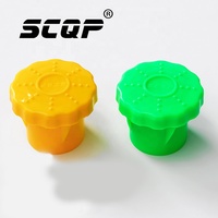 Embouts de tube d'échafaudage à double usage anti-collision Q8 SCQP, embouts de protection en plastique pour barres d'armature, accessoires d'échafaudage de construction