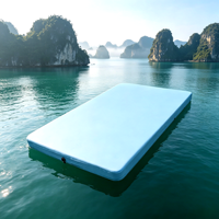 Matelas de camping gonflable automatique en PVC pour l'extérieur, plateforme flottante multifonctionnelle portable pour la randonnée, la pêche et le sommeil