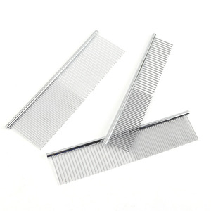 Peigne pour animaux de compagnie en acier inoxydable, peigne droit, peigne de toilettage pour chien, peigne démêlant, peigne pour chat, fournitures pour animaux de compagnie en gros - Product Image 4