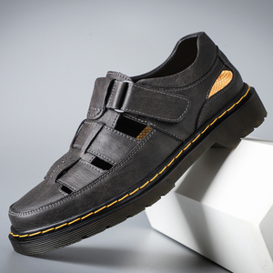 Sandalias de Cuero para Hombre 2025, Duraderas, Antideslizantes, Casuales, para Senderismo y Actividades al Aire Libre, Resistentes al Sol, Dropshipping - Product Image 2