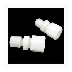 Top Selling Screw Thread Plastic Joint White PVDF Reducing Union Connectors