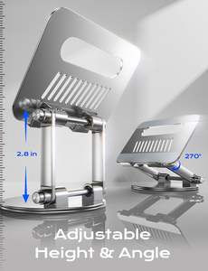 <span class=keywords><strong>Support</strong></span> d'<span class=keywords><strong>ordinateur</strong></span> <span class=keywords><strong>portable</strong></span> pivotant LISEN, <span class=keywords><strong>support</strong></span> pour <span class=keywords><strong>ordinateur</strong></span> <span class=keywords><strong>portable</strong></span> rotatif à 360 degrés, <span class=keywords><strong>support</strong></span> de bureau <span class=keywords><strong>ventilé</strong></span> pour espace de travail collaboratif - Product Image 6