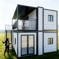Maison conteneur carrée préfabriquée commerciale, résistante aux intempéries et respirante, villa moderne modulaire écologique, bureau mobile, bâtiment résidentiel