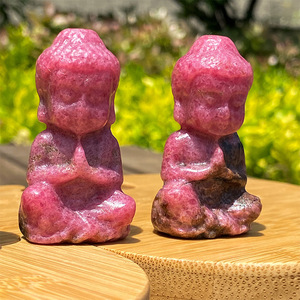 Figura de Buda Bebé Tallada a Mano en Cristal Natural, Piedra Preciosa de Reiki para Meditación, Decoración del Hogar, Regalo, Venta al Por Mayor - Product Image 3