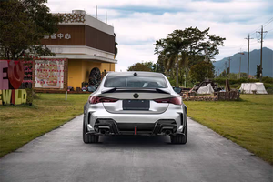 ชุดแต่งคาร์บอนไฟเบอร์สำหรับ BMW ซีรีส์ 4 รุ่น G22 G23 ประกอบด้วยกันชนหน้า สเกิร์ตข้าง บังโคลน สปอยเลอร์หลัง ฝาครอบดุมล้อ และฝากระโปรง - Product Image 5