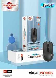 วิสดอมอัพ Js-01 เมาส์แบบมีสายออปติคอล 3 ปุ่มออกแบบตามหลักสรีรศาสตร์สำหรับการใช้งานพีซี แมค เดสก์ท็อป - Product Image 3