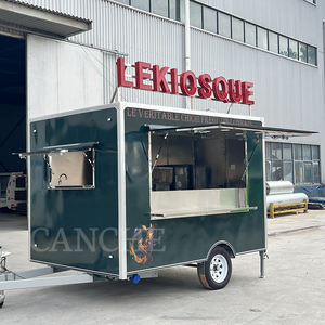 Carrito de catering callejero de moda | Camión de comida móvil pequeño con letreros personalizados y unidades de cocina personalizadas - Product Image 5