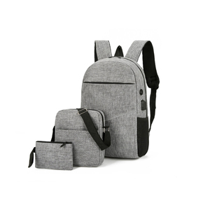 De moda de los hombres de hombro bolso <span class=keywords><strong>Cartera</strong></span> de tres en uno Usb portátil mochila - Product Image 1