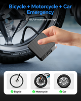 Gonfleur de pneus de vélo mini 18 mm 150 PSI, pompe à air rechargeable 3000 mAh, sans fil 15 L/min, portable 300 g, Type-C