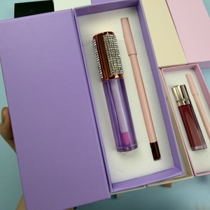 Kit Rossetto Liquido e Matita Labbra all'Ingrosso con Etichetta Privata, Tubetto <span class=keywords><strong>Rosa</strong></span>, Lipgloss Opaco, <span class=keywords><strong>Lucidalabbra</strong></span> Nude Fai da Te, Impermeabile e Lucido - Product Image 2