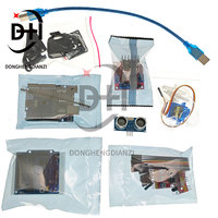 Kit de voiture électronique intelligente 4x4, châssis de voiture robot intelligente avec encodeur de vitesse et boîtier de batterie, kit DIY pour carte Arduino R3
