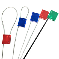 Sello de Seguridad Autoblocante de Un Solo Uso, Antirrobo, Cable de Alta Resistencia, Aleación de Aluminio y Acero Q235A, Diseñado para Seguridad