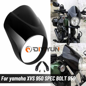 Pare-brise de phare avant de moto, déflecteur de vent pour <span class=keywords><strong>Yamaha</strong></span> XVS <span class=keywords><strong>950</strong></span> SPEC <span class=keywords><strong>BOLT</strong></span> <span class=keywords><strong>950</strong></span>, masque de phare - Product Image 2