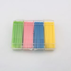 Lk 205 Square <b>Box</b> Application Sticks Plastic Eyelash Extension Cleaning <b>Tools</b> Disposable Color Sorted For Beauty Use - Product Image 1